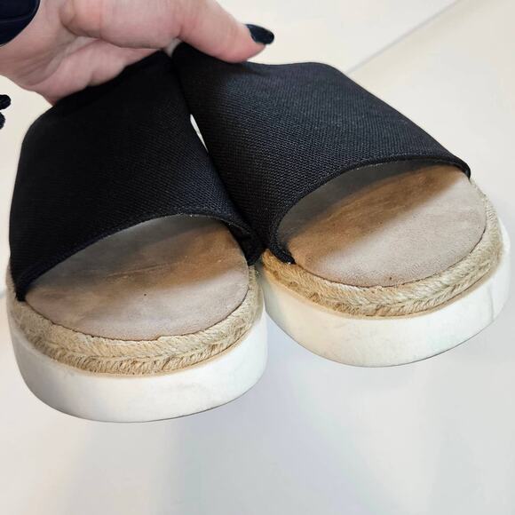 Cool Planet by Steve Madden Black Juniperr Slides Women's 10 Summer Casual - Picture 4 of 11